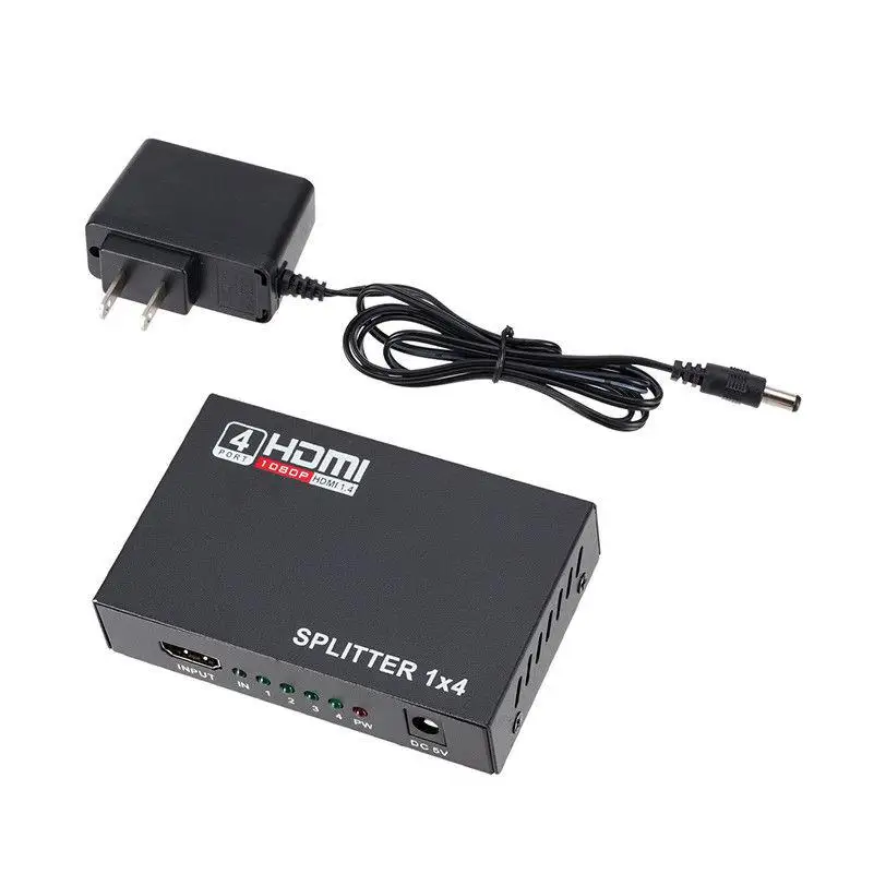 Full HD HDMI разветвитель BEESCLOVER 4 порта ретранслятор усилитель v1.4 3D 1080p 1 в выхода