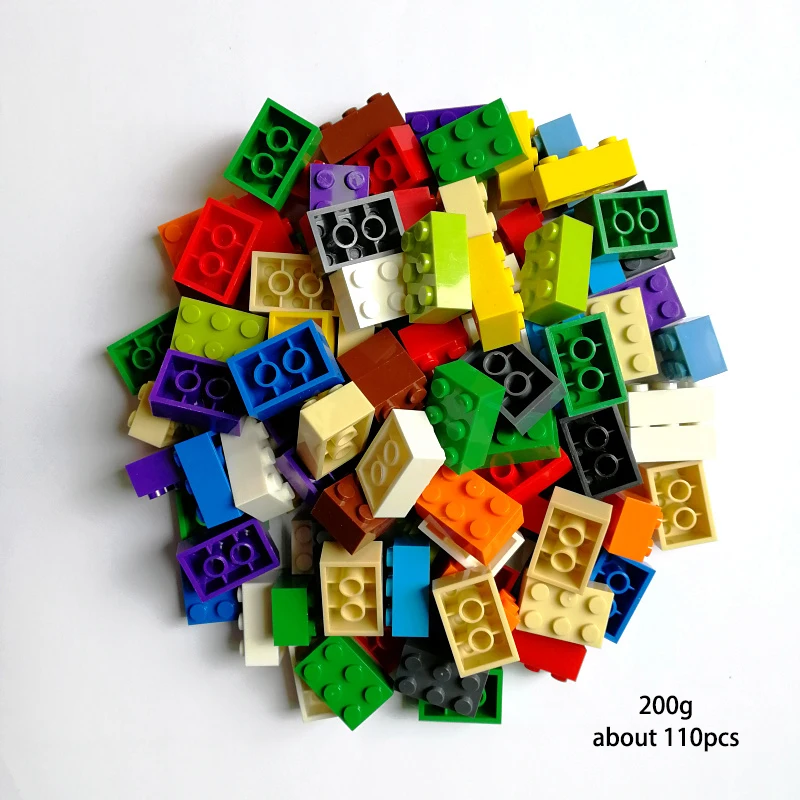 200 г 2x3 точки маленький кирпич совместимые пластиковые строительные блоки