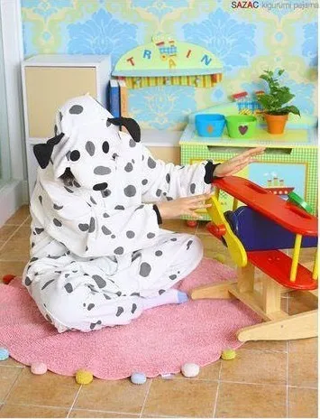 Dropshipping Anime Onesie Sleepwear Polar Fleece Cartoon Dalmatians Pajamas Adult Pyjamas Party in Stock for Adults |