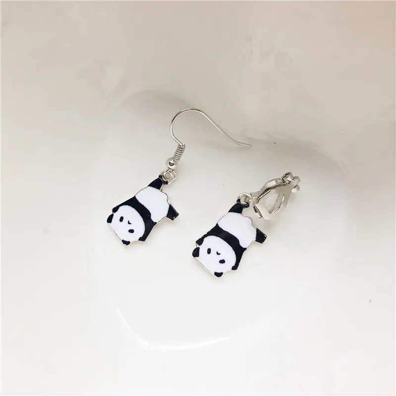 1 pc Cute handmade Panda Baby animal drop dangle Earrings Bijoux Jewelry accessories | Украшения и аксессуары