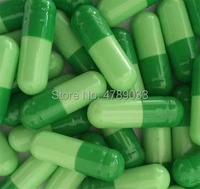 0 1000pcs fruite green empty capsules size 0top quality hard gelatin empty capsulesseparated capsule