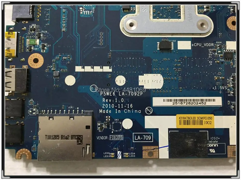 Материнская плата для ноутбука Acer aspire 5253 5250 MBNCV02002 P5WE6|Материнские платы