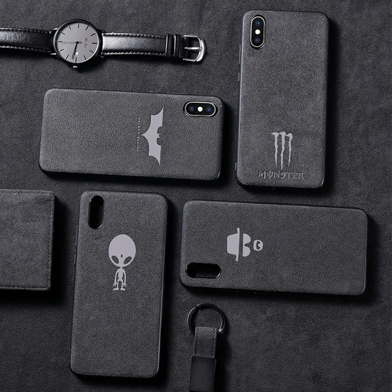 Case For iPhone 7 8 6 6S Plus Luxury Alcan tara Soft Leather Anti-Fall Phone X XR XS MAX Back Cover Coque Fundas |