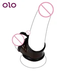 OLO эластичный дилдо удлинитель, устройство верности для мужчин, кольцо на член, секс-игрушки для мужчин, товары для взрослых