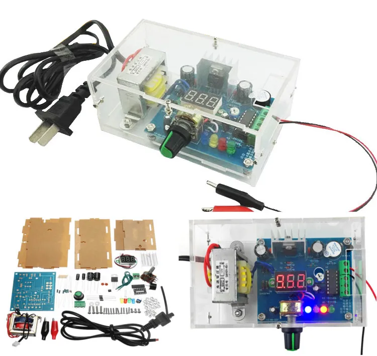 DIY AC 220V к DC 1 25 V 12V LM317 регулируемый блок питания с корпусом|Регуляторы