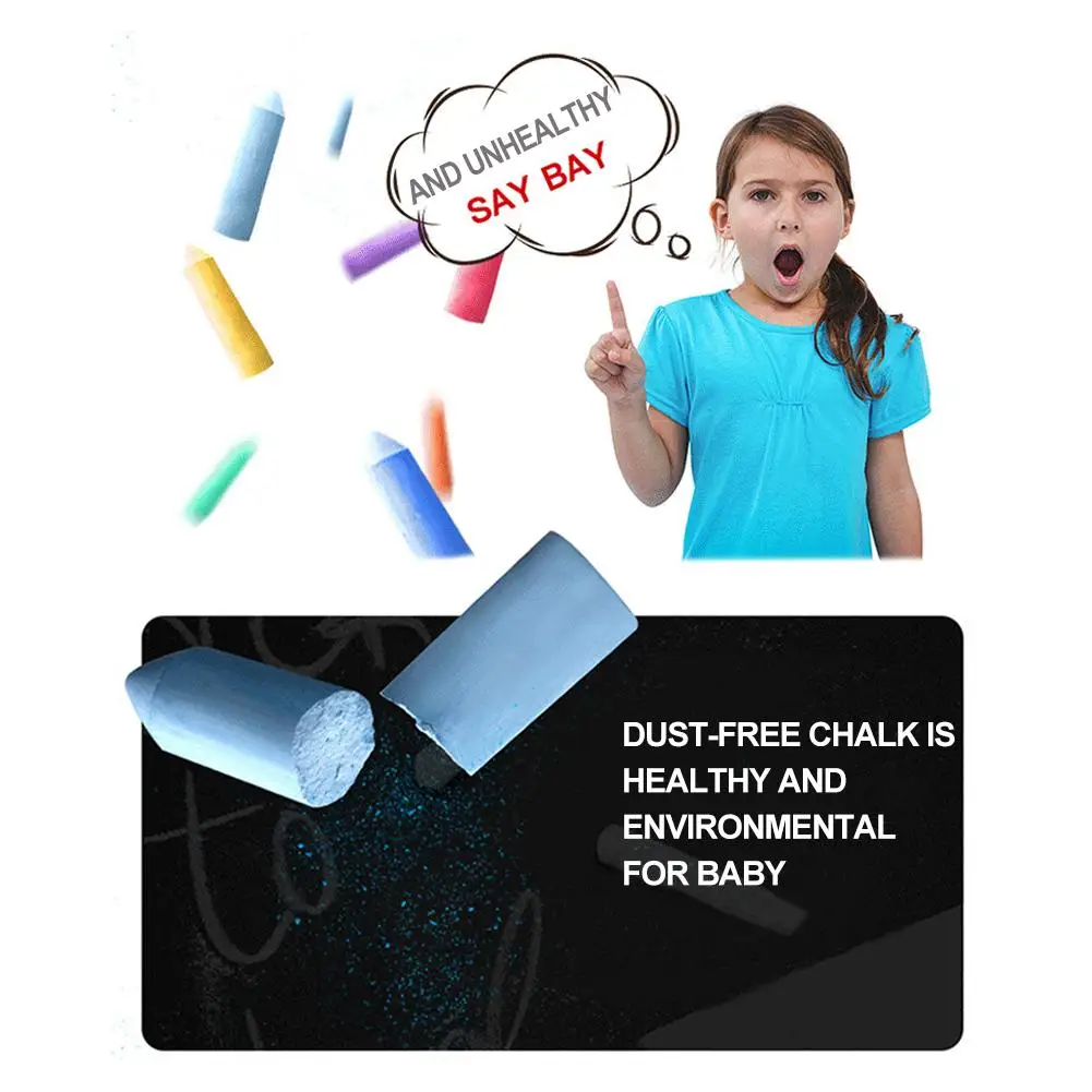 Нетоксичный цветной мел без пыли для детей класс живописи отличные искусства и