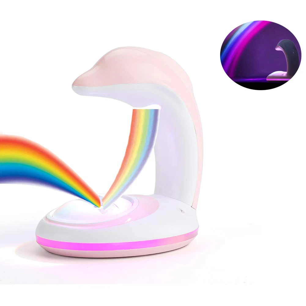 Rechargeable Rainbow Projector Led Colorful Night Light Romantic Sky Lamp Sleep Home Bedroom Decora | Лампы и освещение