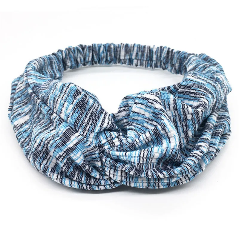

Headwear Bohemia Popular 1PC Hair Bands Headwrap Headbands Bandage Cotton Turban Hair Accessories Headpiece Stretch Women Wide