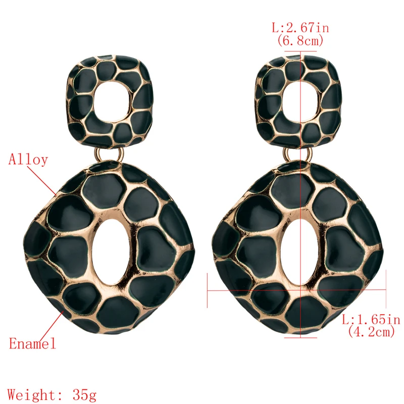 Женские леопардовые серьги Za свисающие в Корейском стиле 2019|Серьги-подвески| |