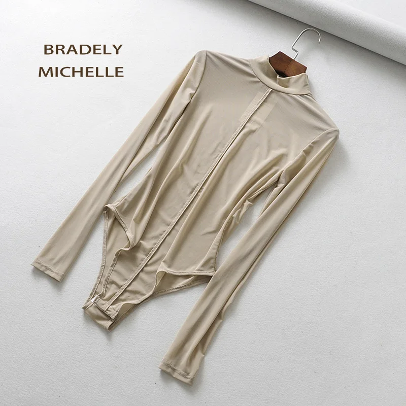 Женские облегающие комбинезоны BRADELY MICHELLE Клубные с длинным рукавом топы для
