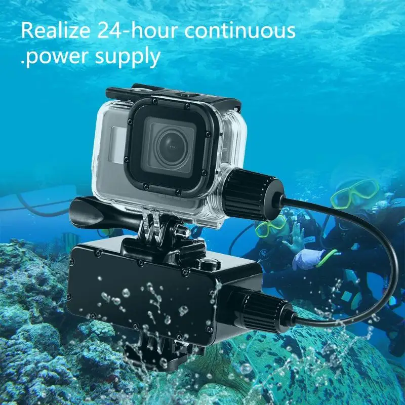 Chargring Waterproof Housing Case Cover with USB Cable for Gopro Hero 6 5 |