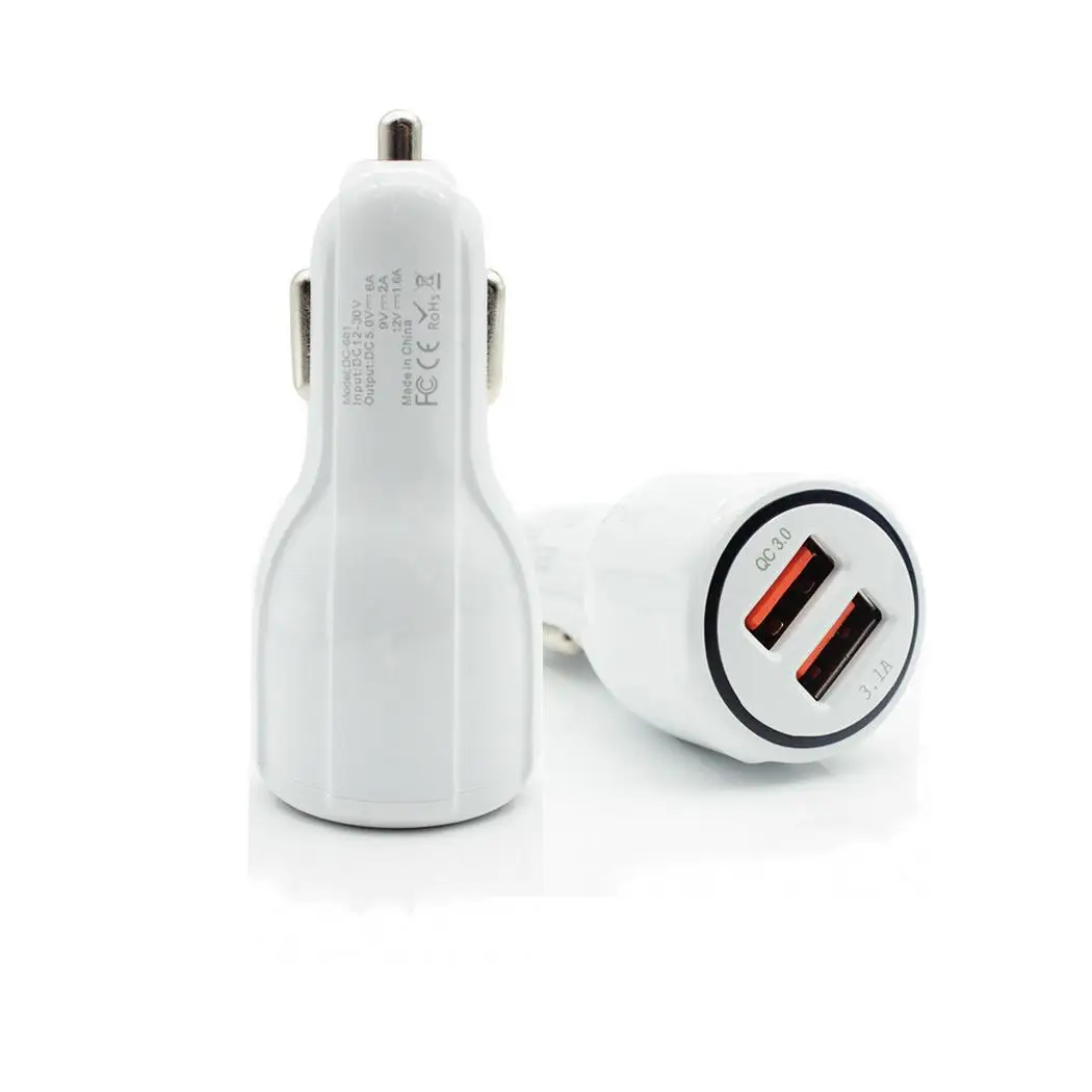 Быстрая зарядка 3 0 двойной USB автомобиль стильный дизайн с отличительным видом.