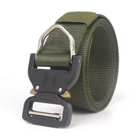 tactical belt for men military style nylon web belt with adjustable heavy duty quick release metal buckle