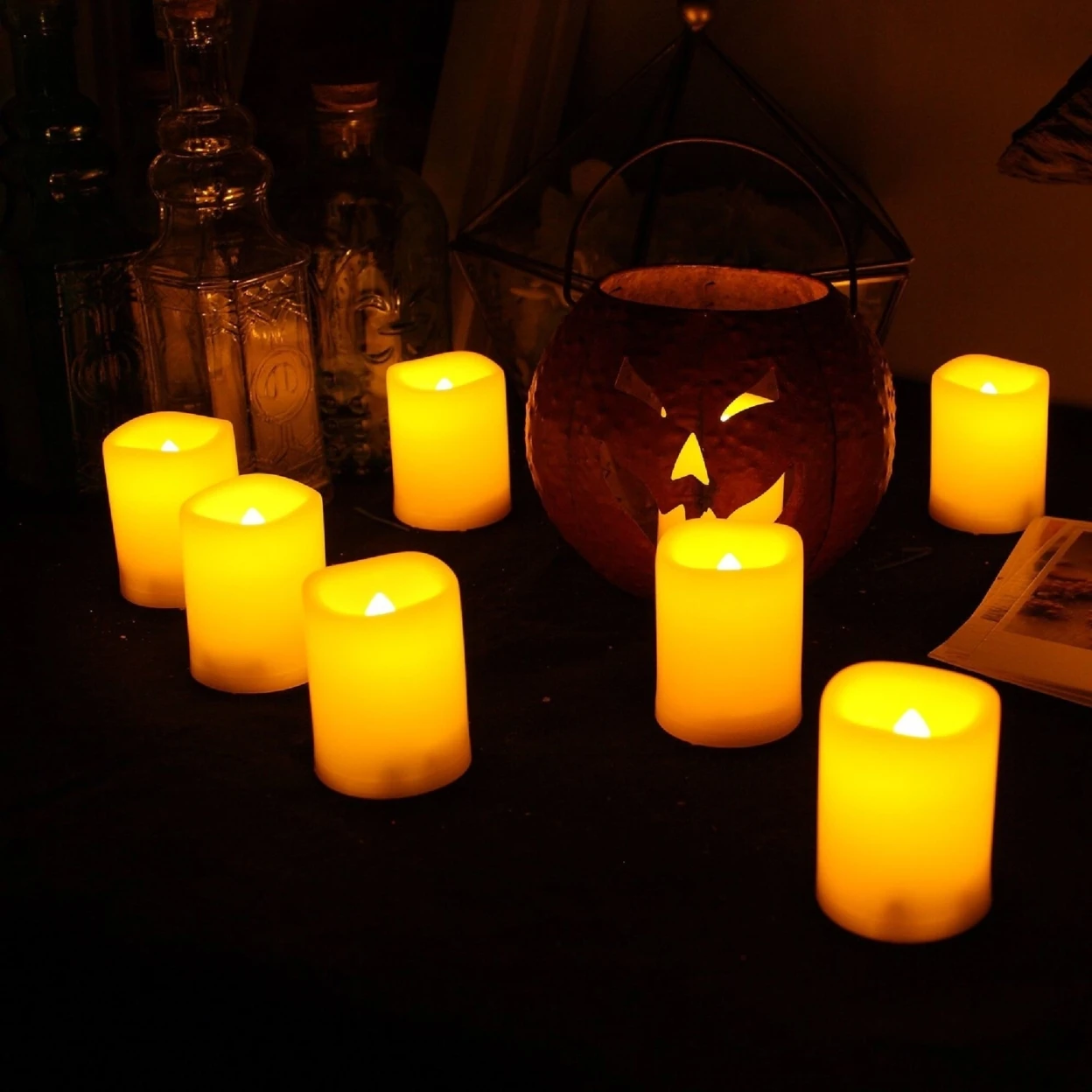 Candle Choice 12 Pieces LED Flameless Battery-operated Votives Candles with Batteries (P38S20405A-12) | Дом и сад