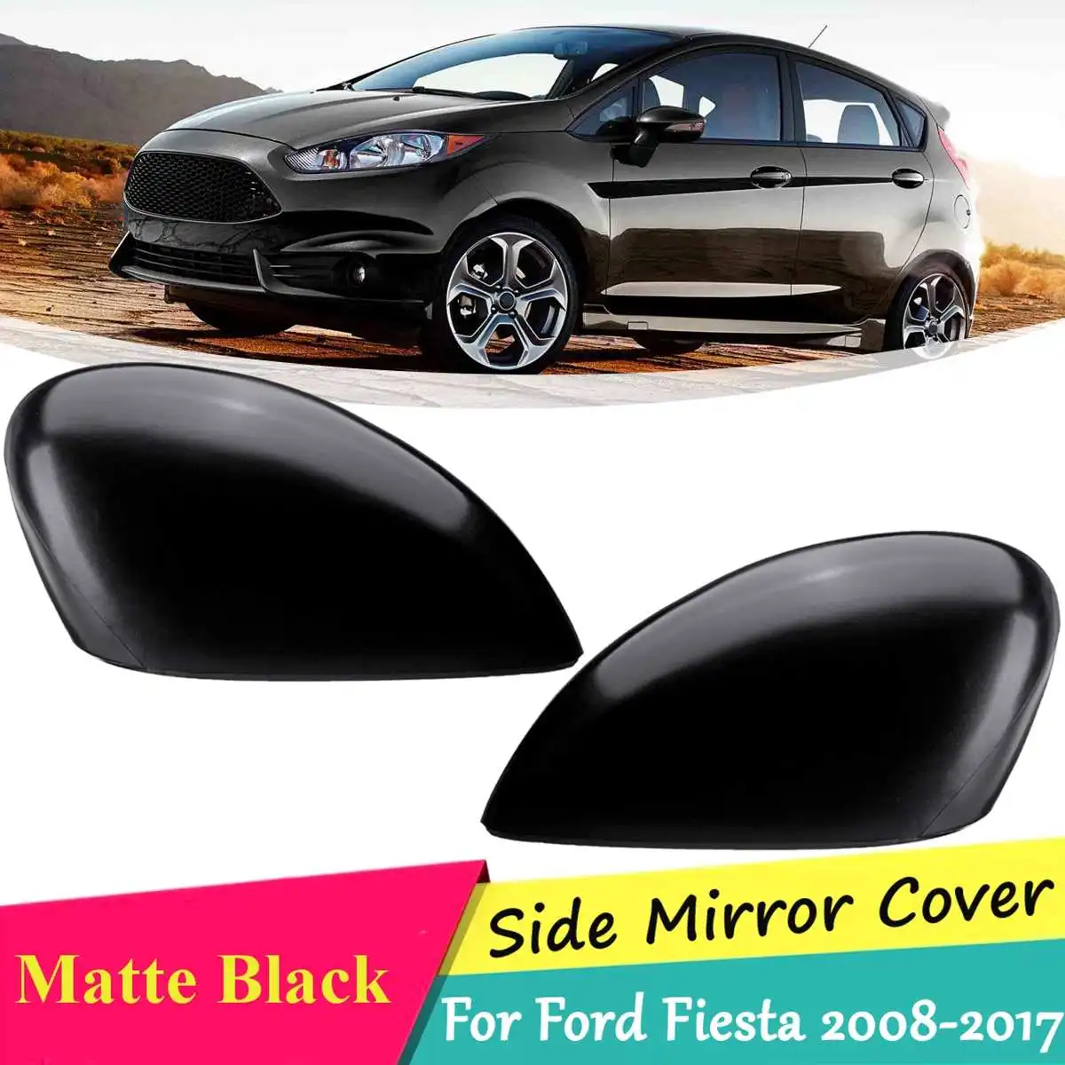 Левая и правая боковая фоторамка крышка для Ford Fiesta MK7 2009 2010 2011 2012 2013 2014 15 16