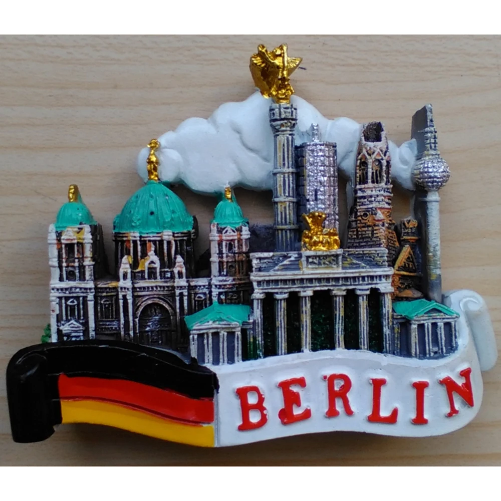 3D Берлин Германия аттракционы памятные ручной работы смола магнит на