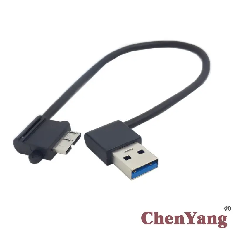 CY Chenyang левый Угловой кабель USB 3 0 тип A папа к Micro B S5 i9600|Кабели передачи данных| |