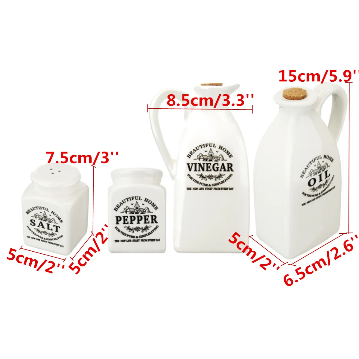 4 шт. керамическая банка для специй с деревянной пробкой кухонная бутылка горшок