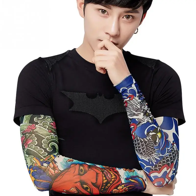 Arm Sleeves UV Protection Running Cycling Tattoo Basketball Volleyball Bicycle Bike Covers Sports Elbow Pads | Спорт и развлечения