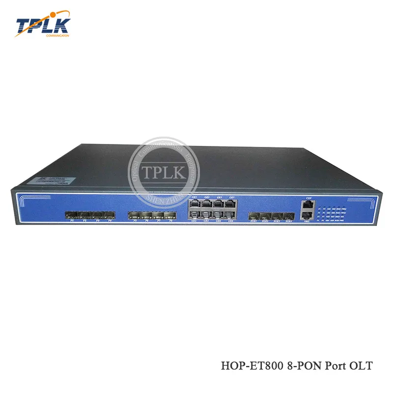 Хит продаж HOP ET800 10г 8 Порты и разъёмы EPON мини OLT с оптический s uplink порт Gigabit Ethernet