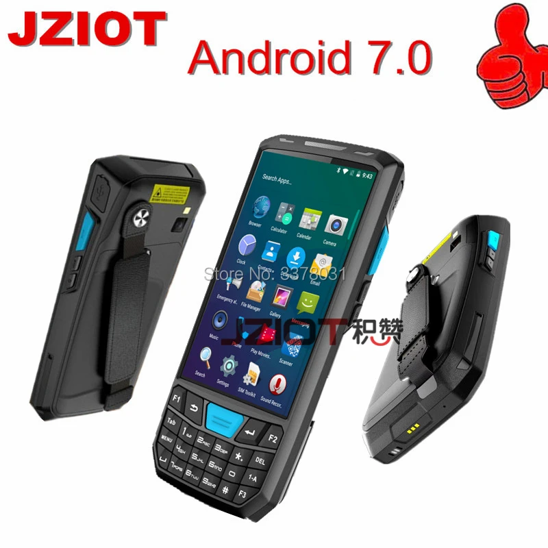 Прочный Android портативный терминал с WIFI Bluetooth считыватель QR-кода 2d сканер