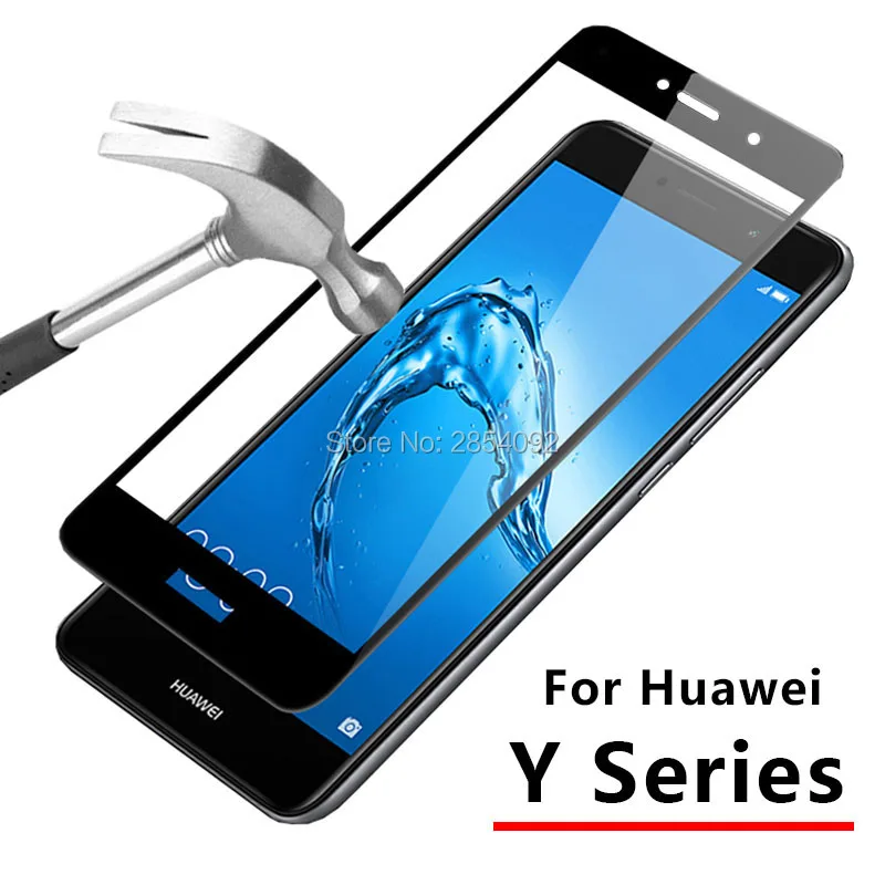 Защитное стекло для Huawei Y3 2017 Y5 Y7 Y6 Pro закаленное защита экрана на Y 3 5 6 7 3y 5y 6y 7y Y6pro