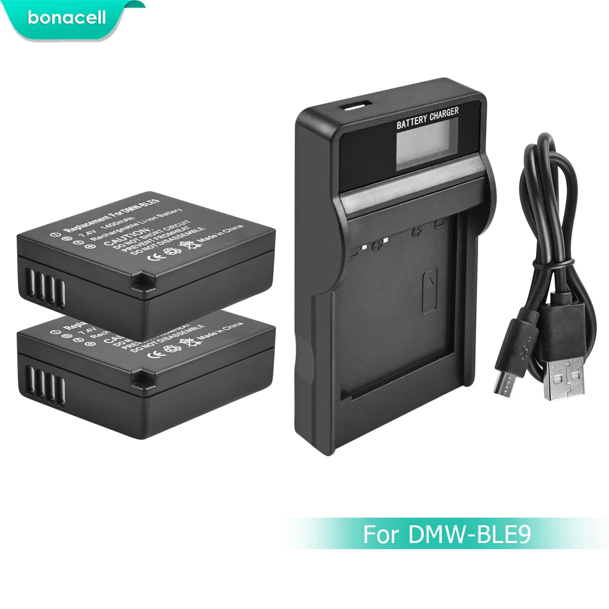 Bonacell DMW BLG10 BLE9 батарея для камеры + ЖК зарядное устройство Panasonic DMC GF6 GX7 GF3 GF5 BLG10GK LX100