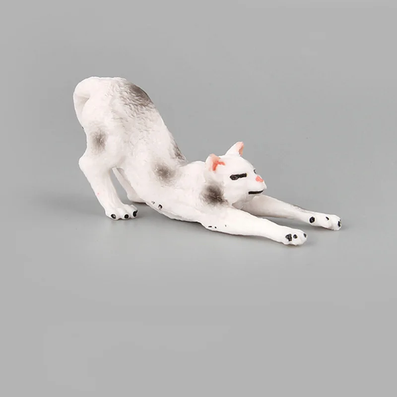 Реалистичная пластиковая дикая ферма животное кошка модели фигурка ребенок игра
