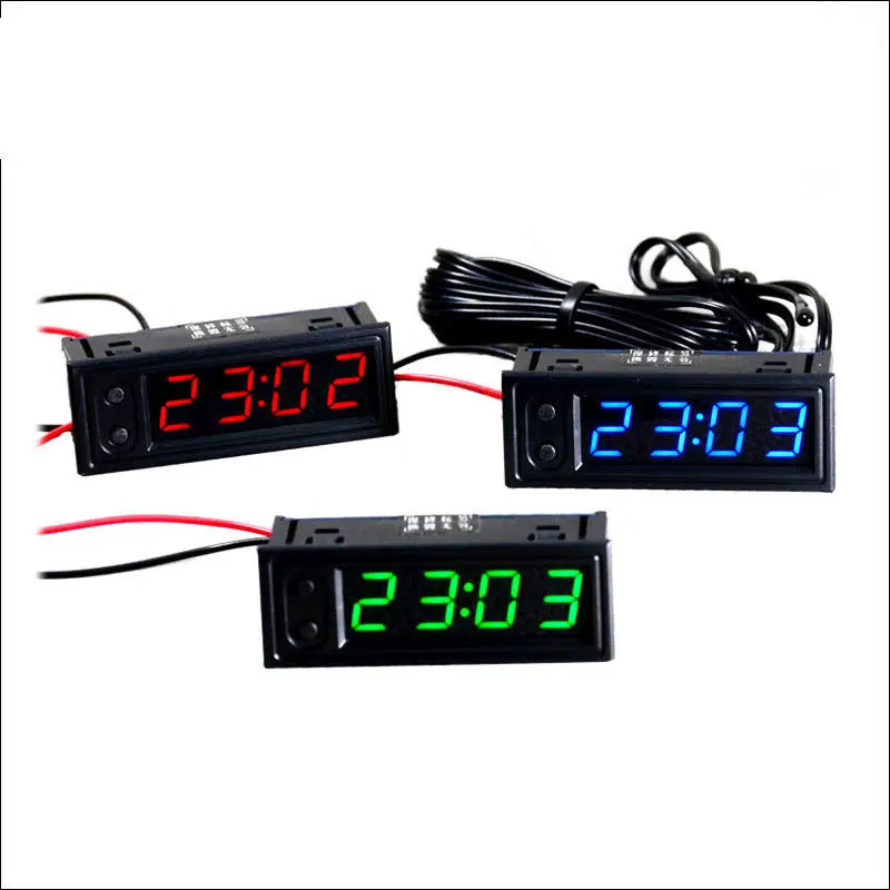 DYKB 3в1 цифровые светодиодные электронные часы Uhr + Вольтметр внутренний наружный