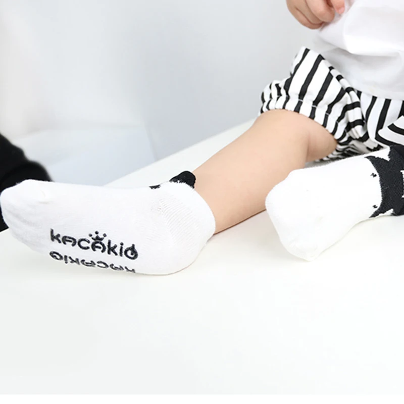 Calcetines Unisex para reci&eacute;n nacidos, medias antideslizantes con dise&ntilde;o de rat&oacute;n/conejito/Tigre, para primavera-1