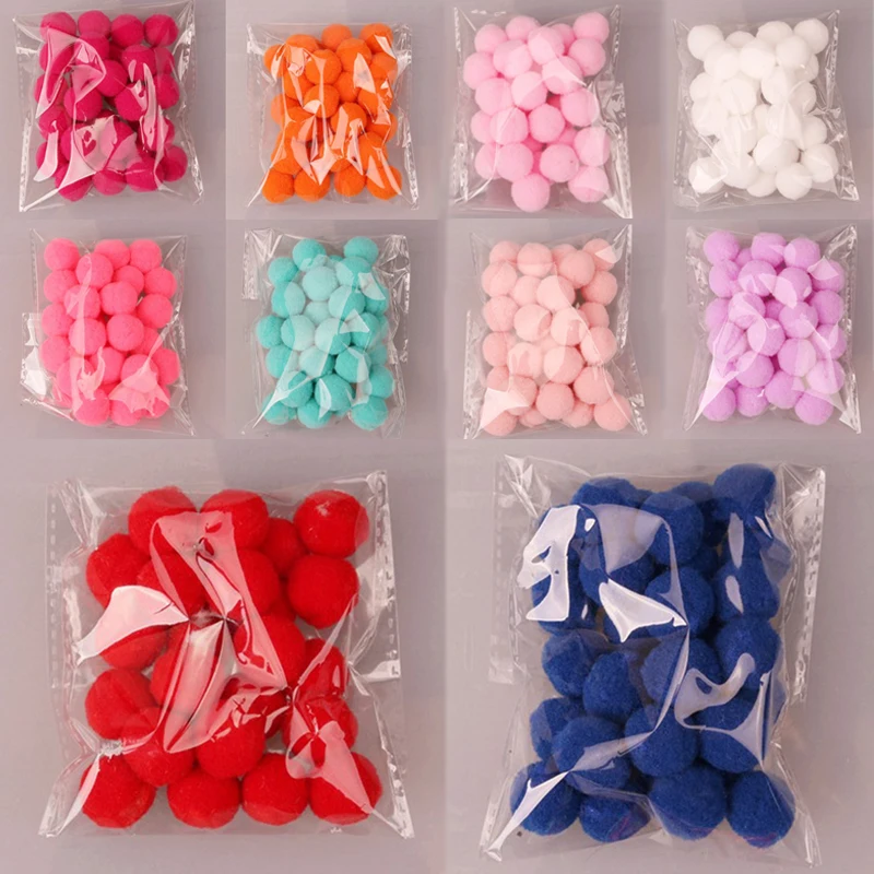 

Hot 1 Pack Head Flower Plush Ball Colorful Puffer Children's Headwear DIY Material 15mm Hairball Handmade Jewelry Accessories