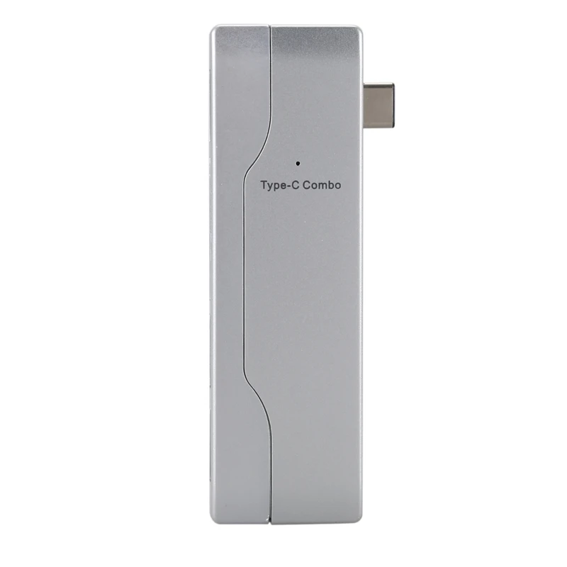 USB C 2 0 концентратор совместим с адаптером для Mac Android Windows Linux OS 5 в 1 многопортовый