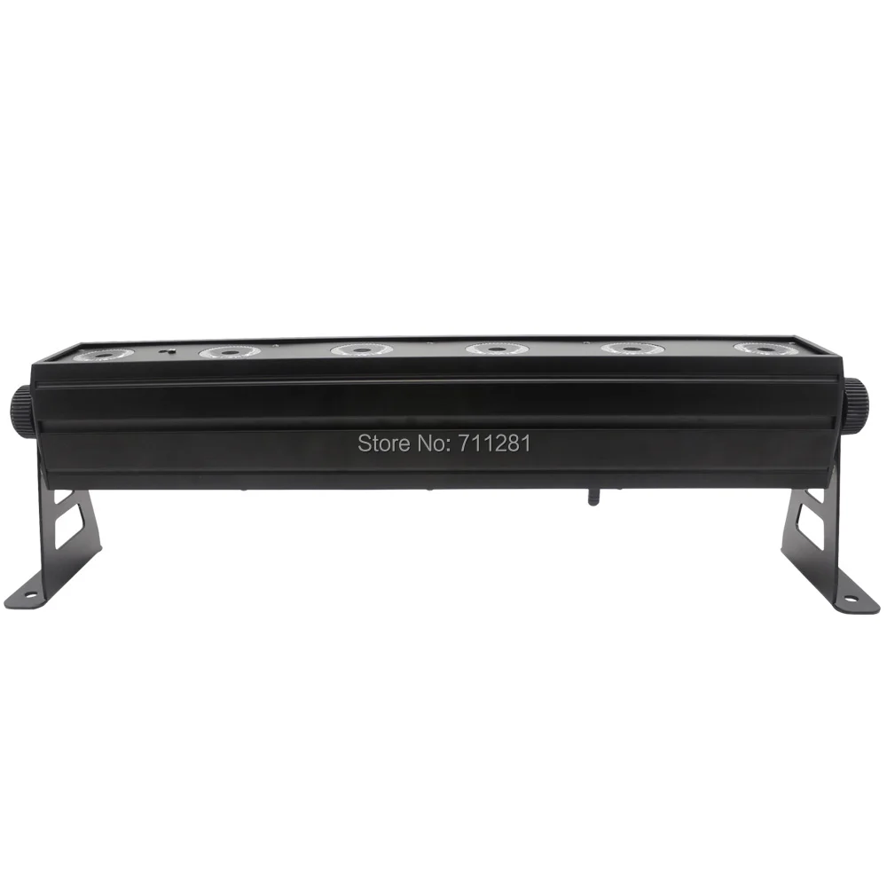 12 шт./лот 6X12W RGBWA + UV 6 в 1 светодиодный настенный светильник для бара диско вечерние