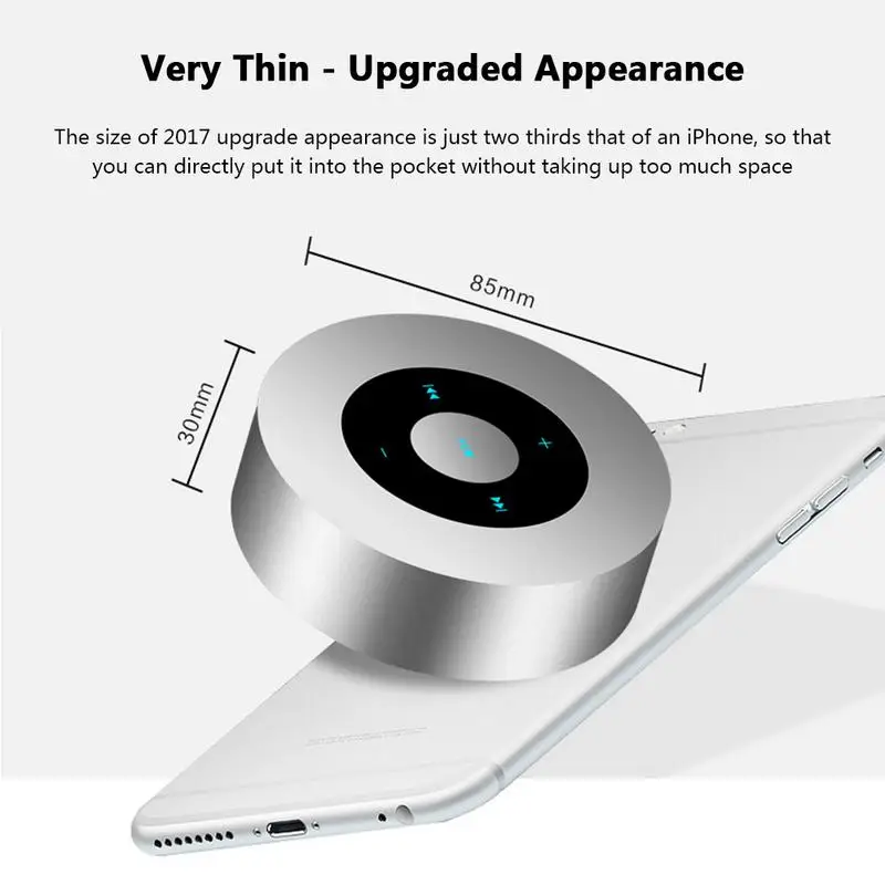 Portable Wireless Bluetooth Speaker Outdoor Mini Audio Card-Inserted Touch Screen Subwoofer Metal HIFI Sound Effects Loudspeaker |