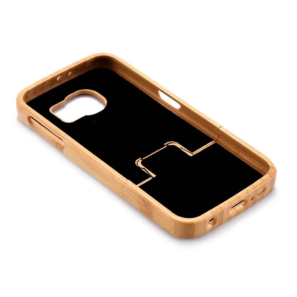 KISSCASE резной чехол из натурального дерева для iPhone 6 6S Plus 5 5S бамбуковый Вишневый