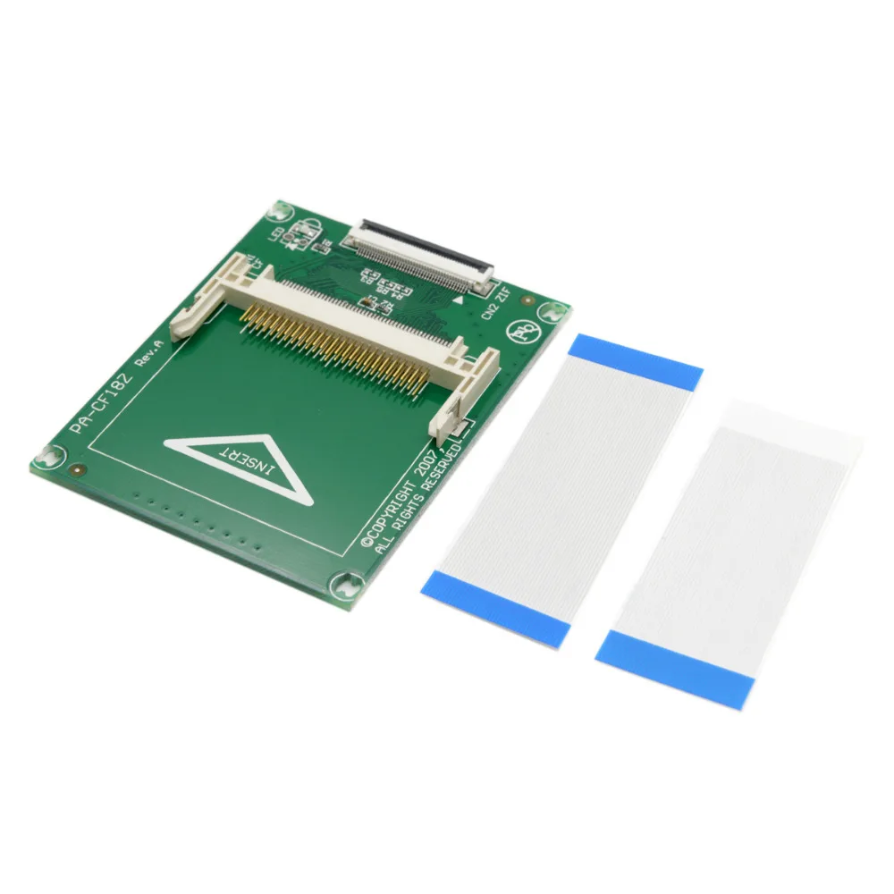 Diyeeni Carte Adaptateur Carte mémoire Compact Flash CF 1,8 Pouce à 50 Broches vers Adaptateur ZIF/CE Carte Adaptateur SSD HDD Pas DE Bruit et Basse TEMPÉRATURE 