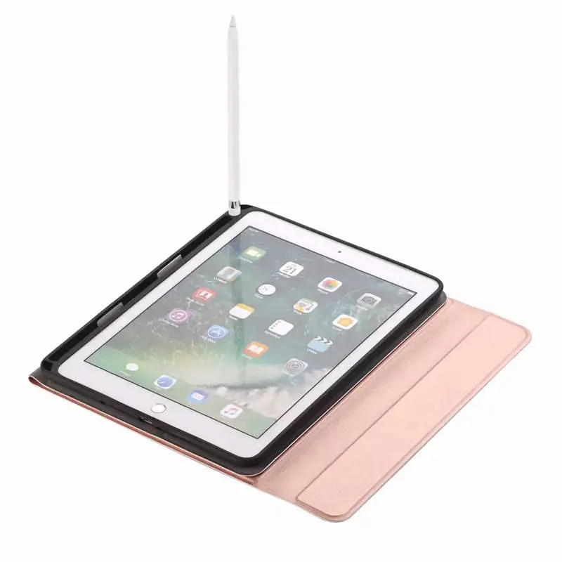 Тонкий кожаный чехол со съемной Bluetooth клавиатурой для iPad 5/6/2017/2018/Pro 9 7 &quot Чехол
