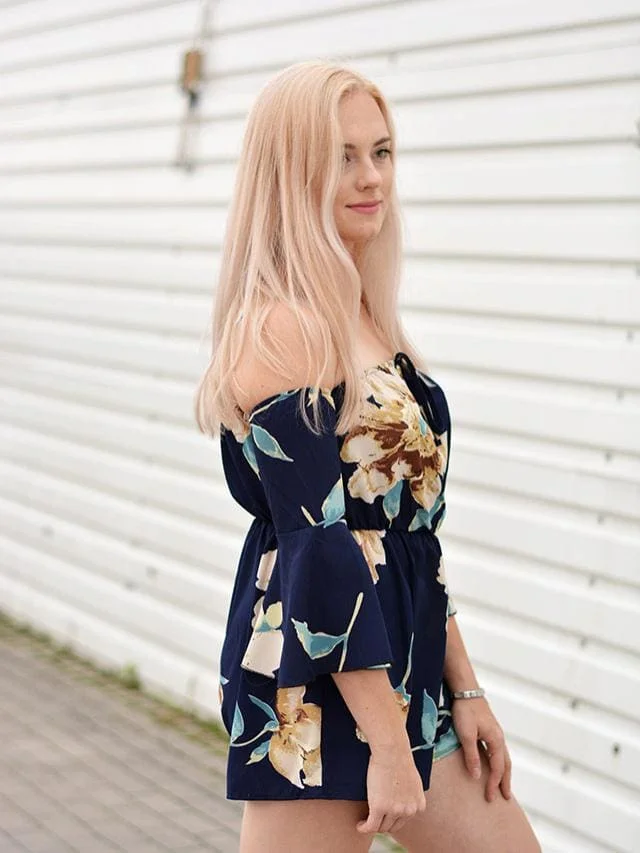 ZAFUL Летние женские комбинезоны с открытыми плечами 3/4 Комбинезоны для отдыха