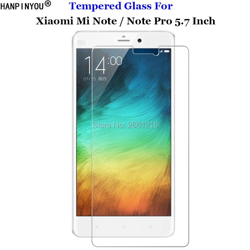 Закаленное стекло 9H 2.5D для Xiaomi Mi Note 1 Премиум Защитная пленка экрана / Pro 5 7 дюйма |