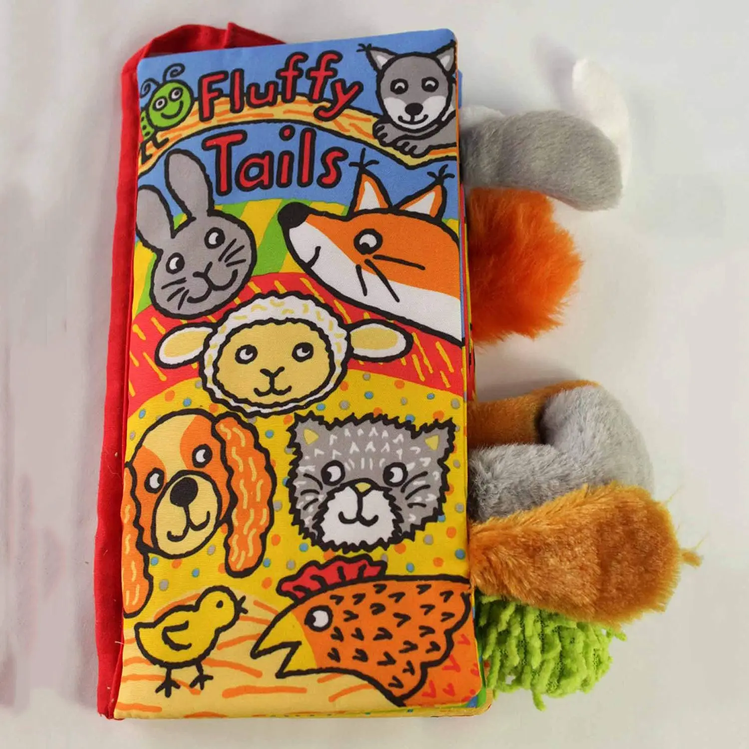 JOLLYBABY 2 упаковки животные стереоскопические хвосты книга из ткани для детей