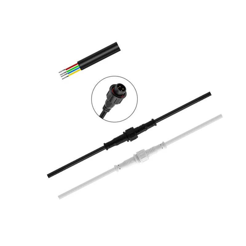 CLAITE 4 Pin 2A 24AWG маленький размер водонепроницаемый женский и мужской разъем кабель