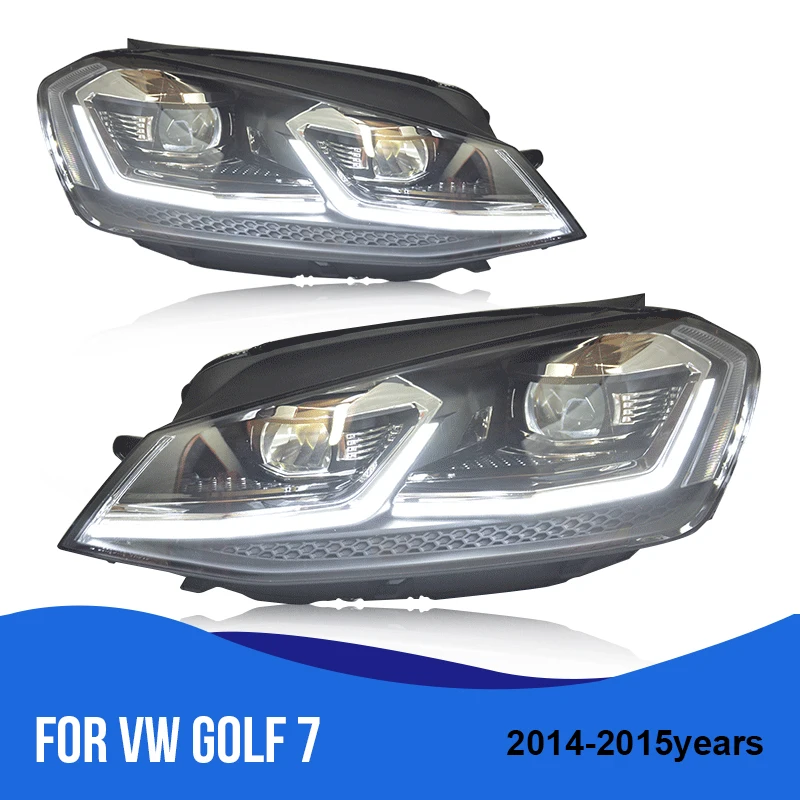 Roadot 2 шт. автомобильный Стайлинг светодиодный фары для VW Golf 7 2014 2015 фонарь двойной