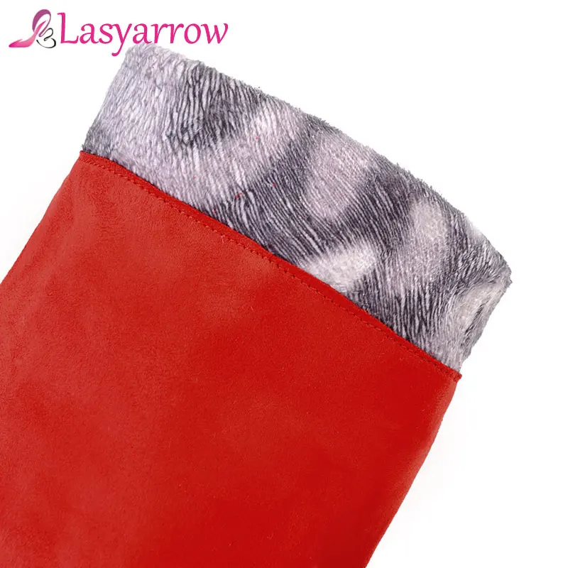 Lasyarrow/женские сапоги на высоком каблуке пикантные Женские Сапоги выше колена