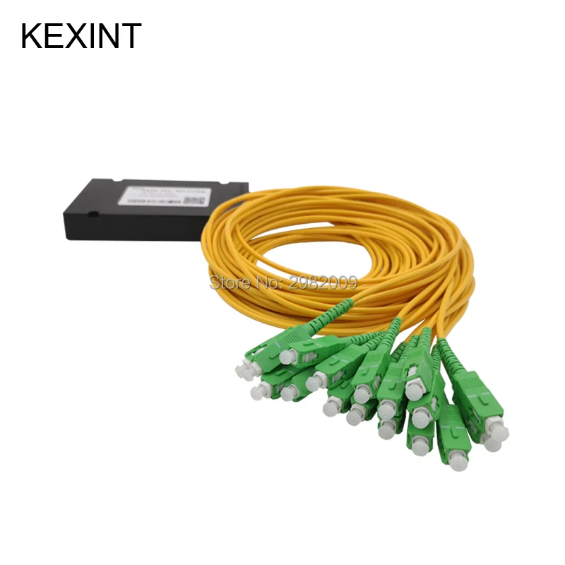 KEXINT волоконно-оптический разветвитель PLC 1X16 модуль 3 0 1m с разъемом SC/APC / 10 шт. |
