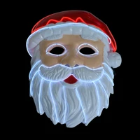 christmas santa claus led mask light up ball mask the purge election great year festival cosplay costume party mask new 2018