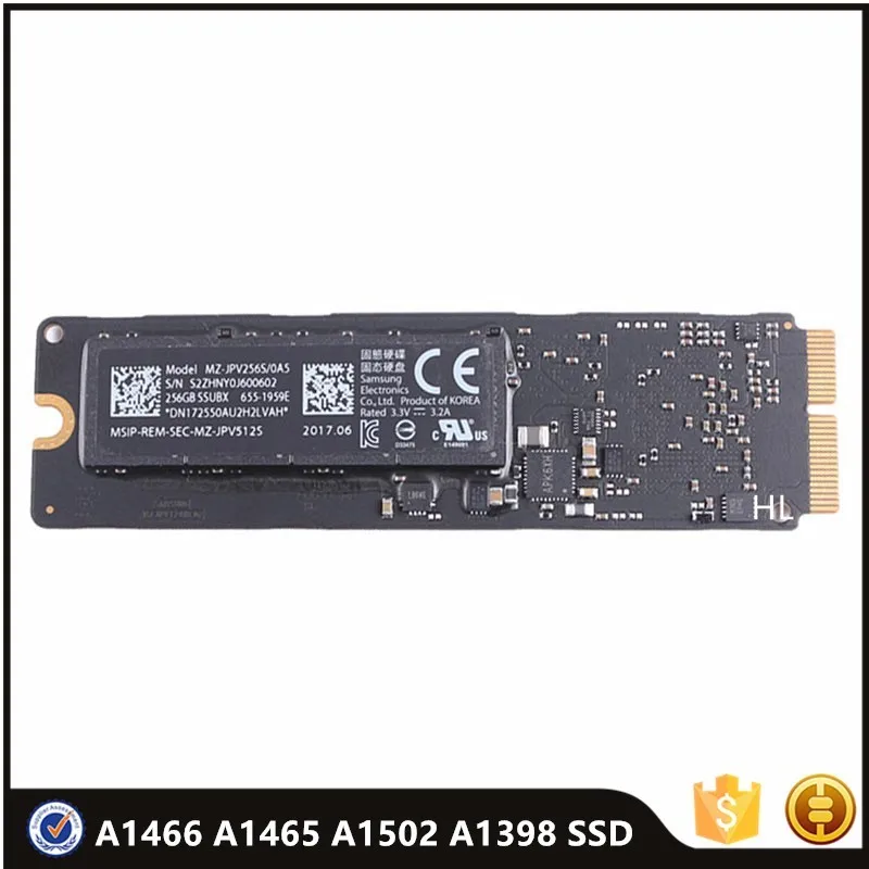 Оригинальный твердотельный накопитель 2015 2017 128 ГБ 256 512 ТБ для Macbook Air &amp Pro Retina 11