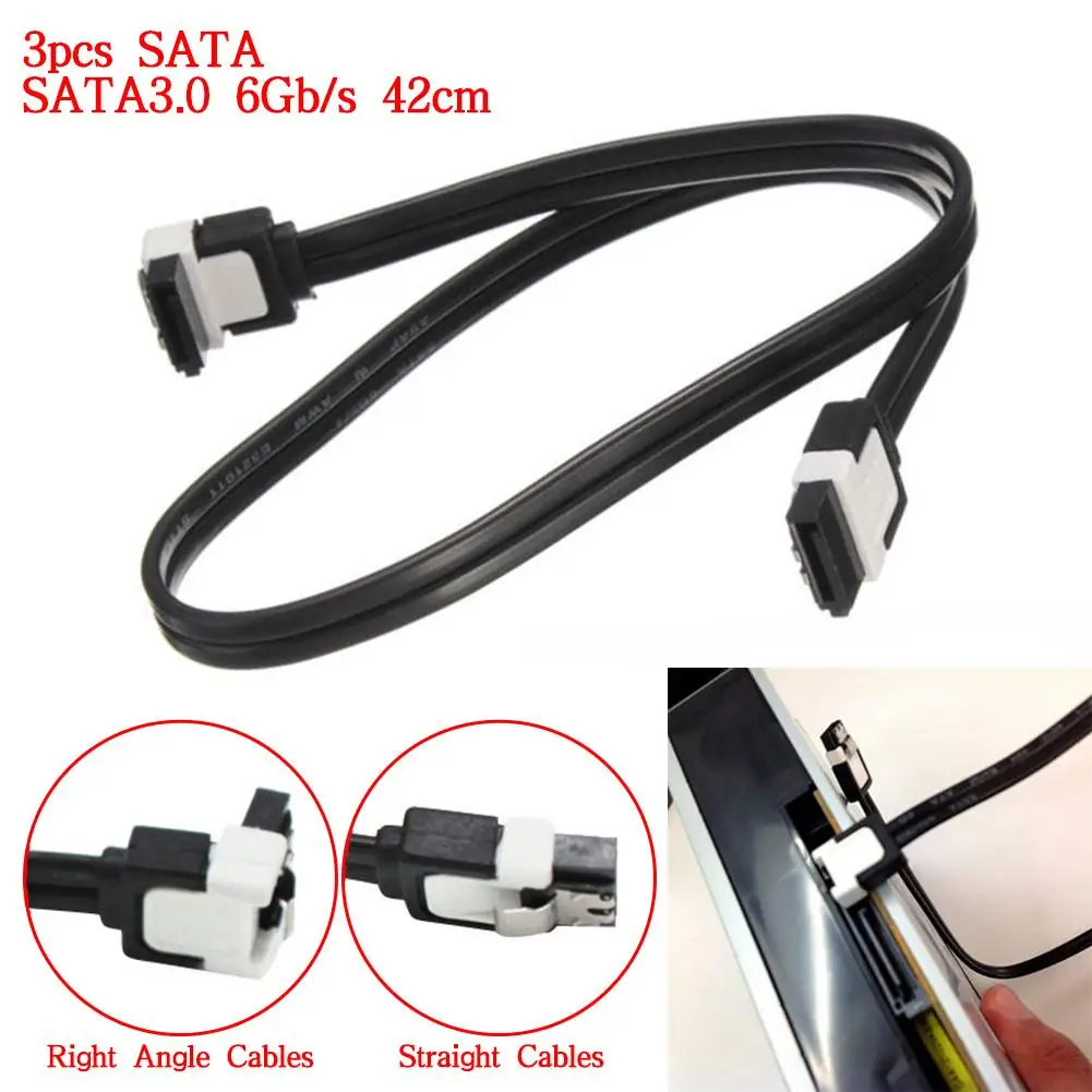 

3 PCS 42CM/16.54In SATA Data Cables HDD SSD 6Gb/s Data Cable For ASUS Motherboard