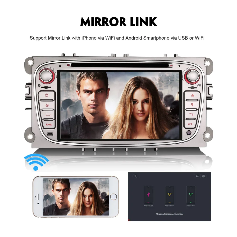 DAB + Quad Core Android 8 1 Авторадио Bluetooth Sat Navi WiFi 4G GPS CD BT DVR OBD Автомобильный радиоплеер для
