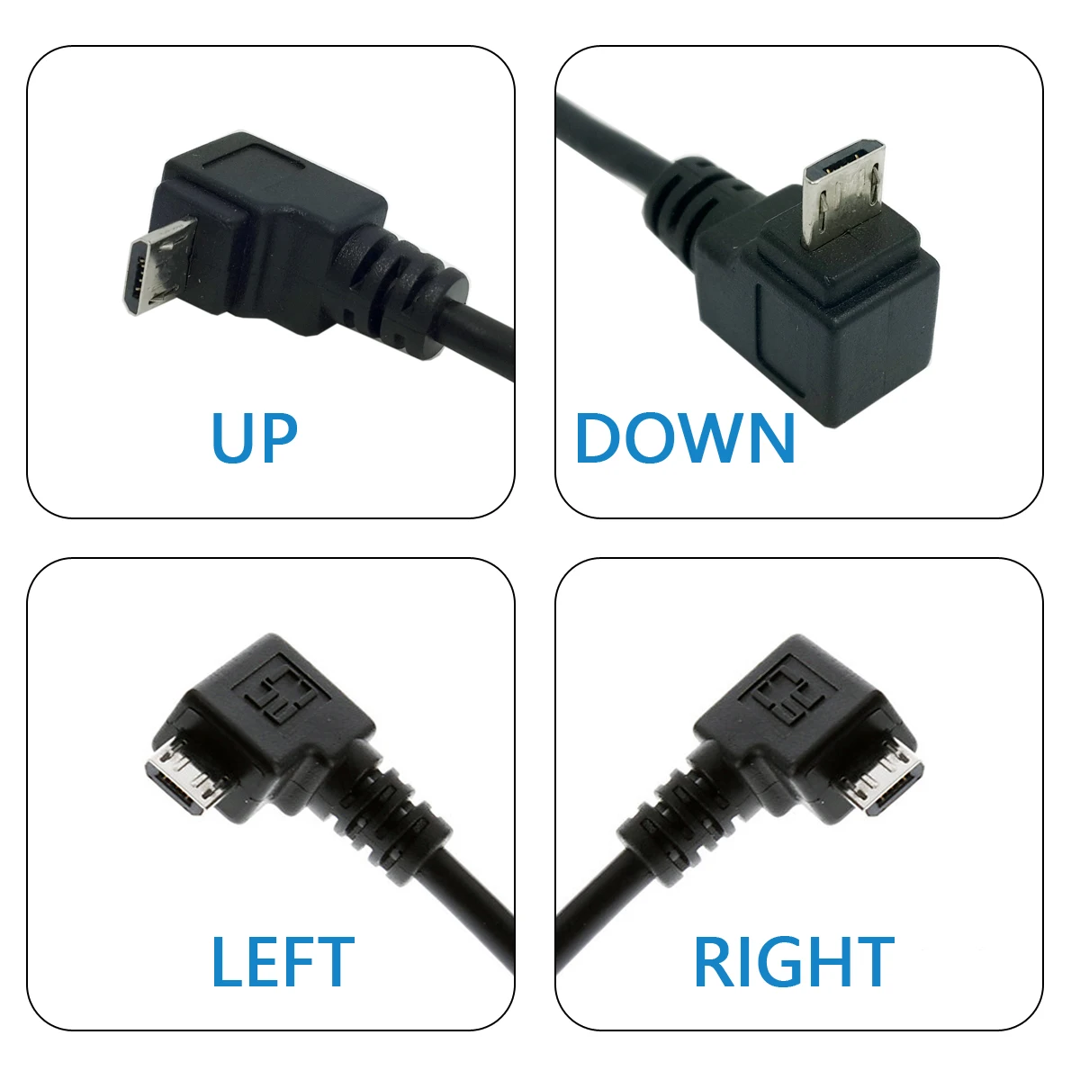 

CY 90 Degree Right Left Angled Micro USB Male to USB Male Data Cable 1M 1.5M 3M 5M for Galaxy S4 i9500 S3 i9300