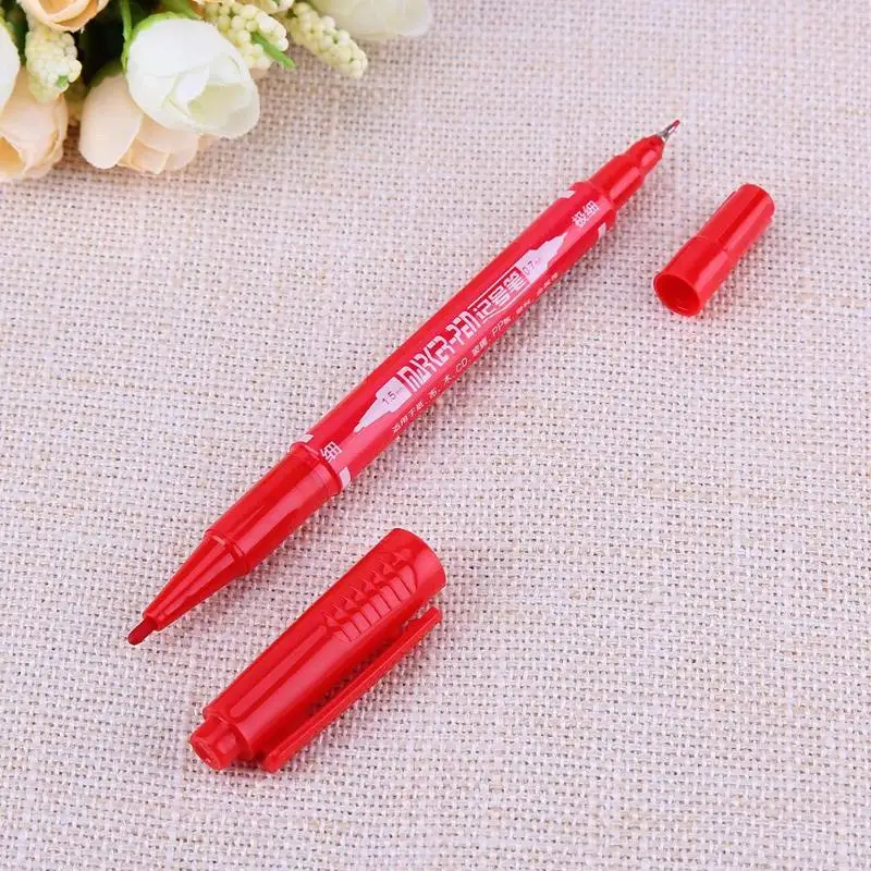 

Quick-Drying Permanent Marker Pen DIY Painting Oily Pen Kids Learning Stationery for Students Study Gift Marker Pens